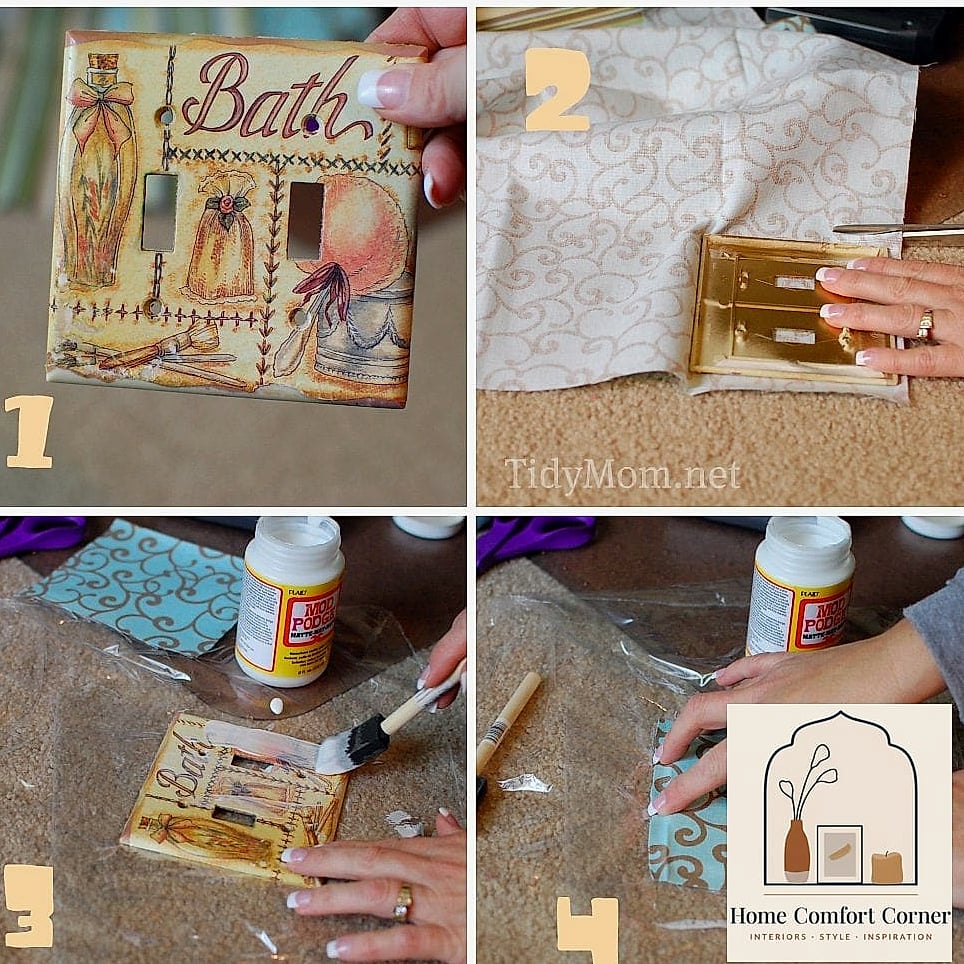 Fabric-Covered Switch Plates