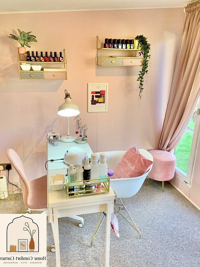 15 Nail Room Decor Ideas Ideas That Are Both Stylish and Practical 10 Fabric Storage Bins for Soft Textures