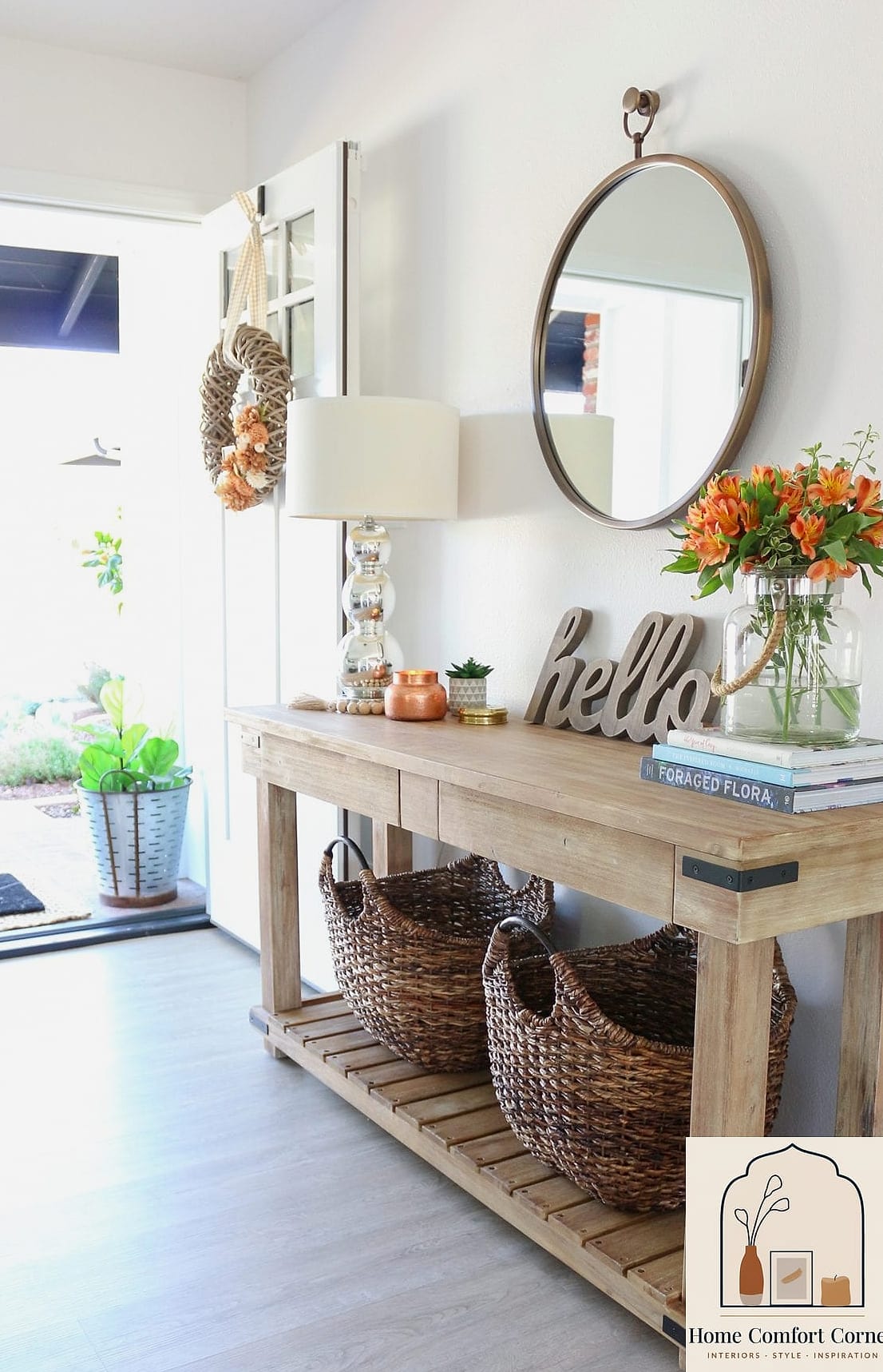 Faded Entryway to Warm Welcome Mudroom