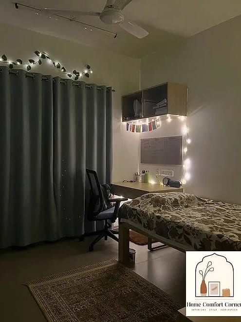 Fairy Lights Behind a Washi Tape Grid