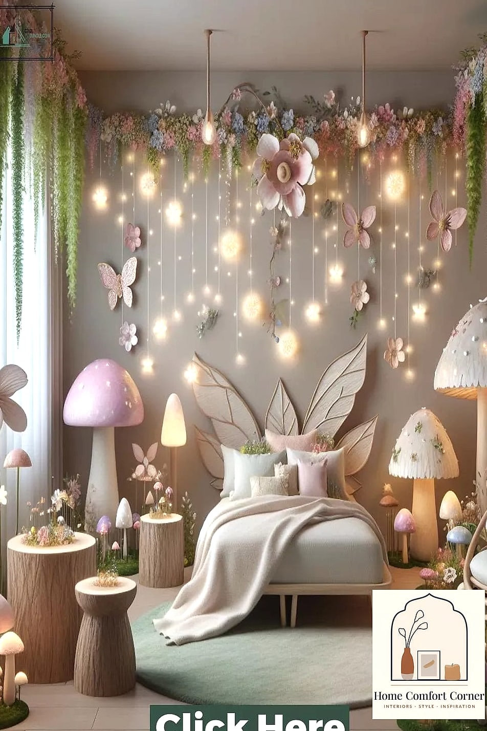 A Fairy Ring Rug Layout Using Mismatched Round Rugs