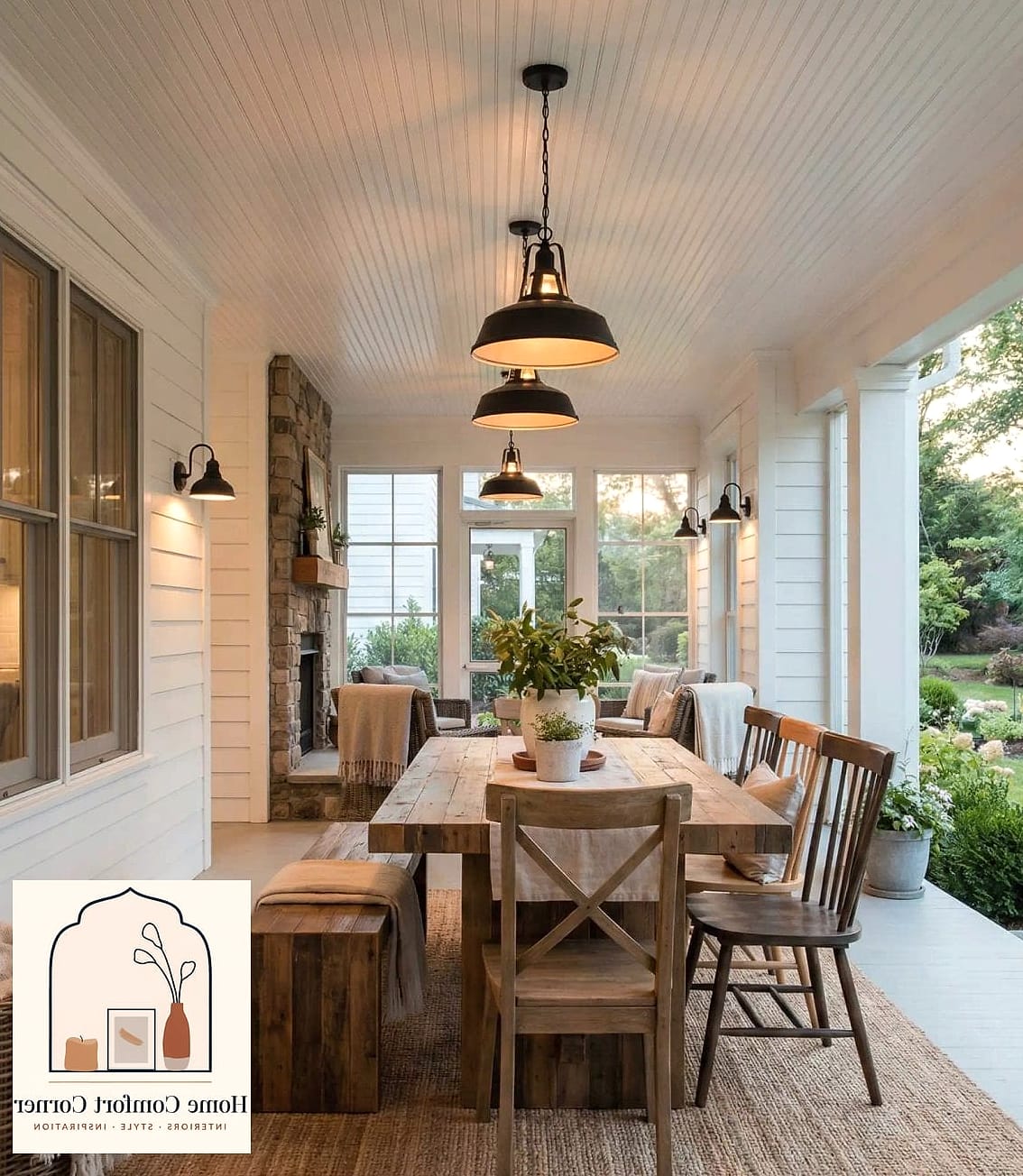 Farmhouse Covered Porch