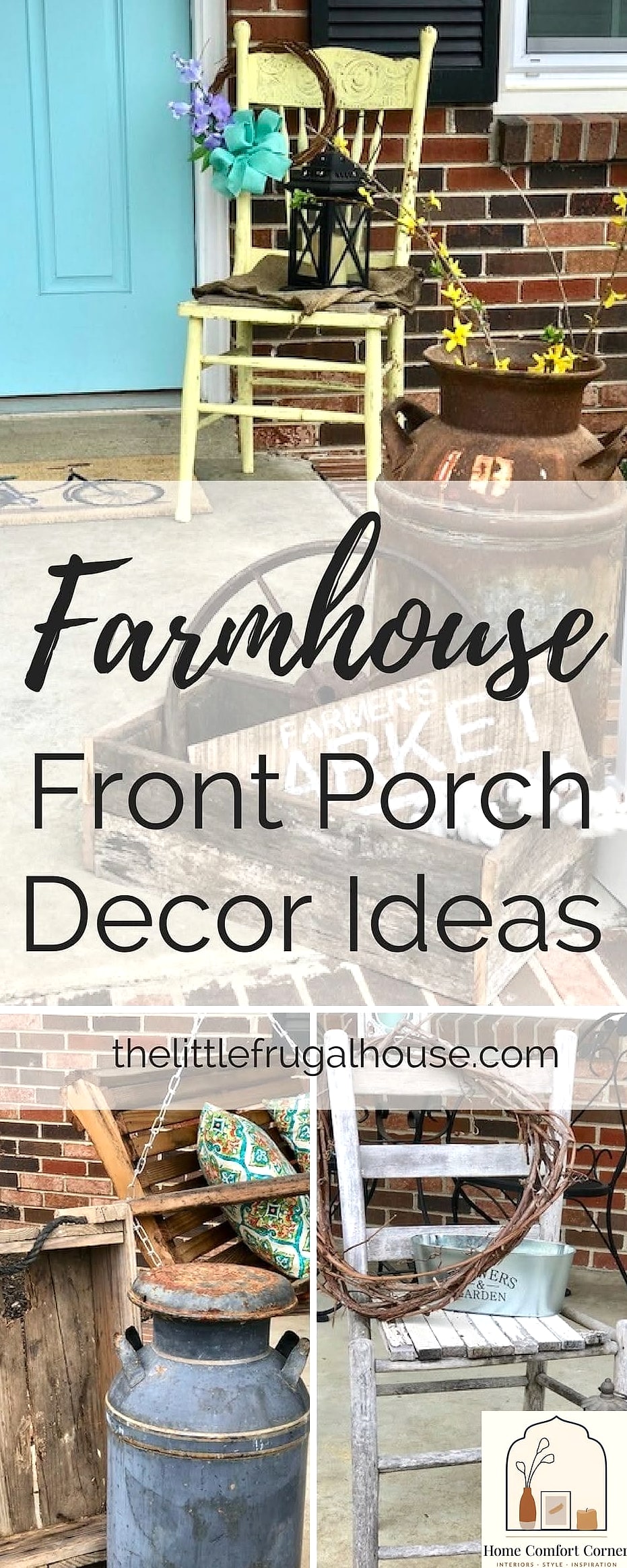 18 Farmhouse Decor Inspiration Boards You'll Want to Copy 13 Farmhouse Front Porch with Rocking Chairs