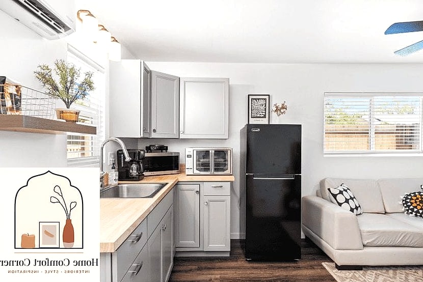 Farmhouse Kitchen with Butcher Block Counters