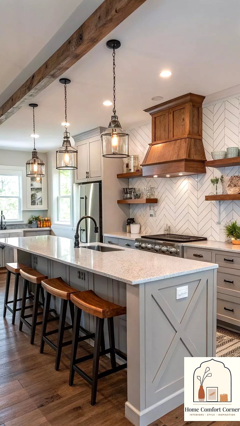 Farmhouse Kitchen Gathering Space