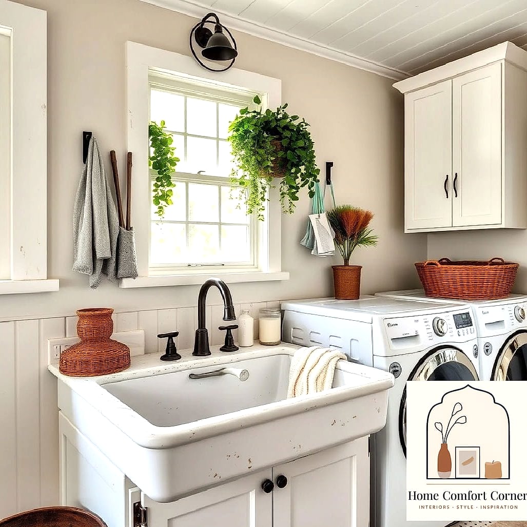 A Farmhouse Sink for Hand-Washing and Soaking