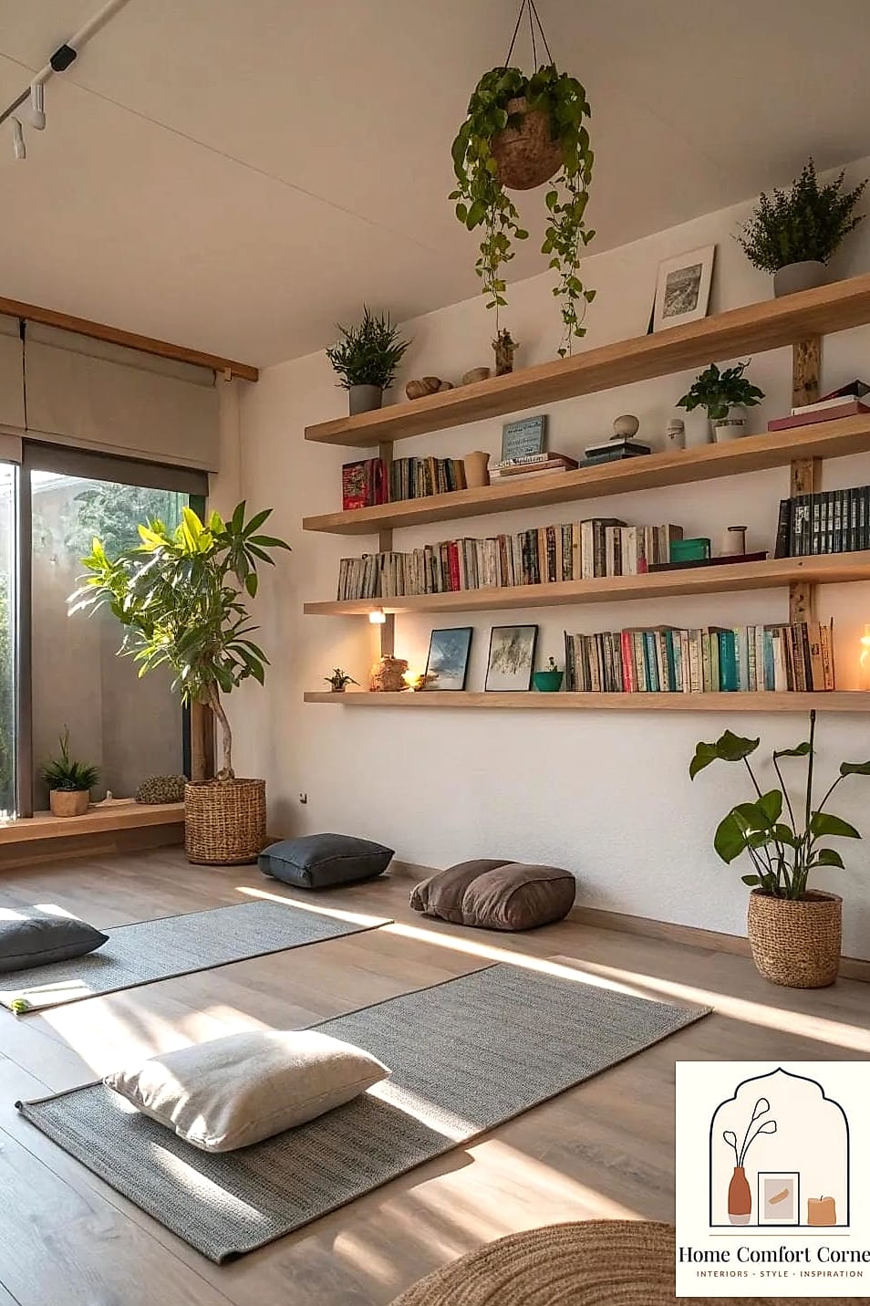 21 Meditation Room Decor Concepts That Are Actually Achievable on a Budget 10 Floating Shelves for Sacred Objects