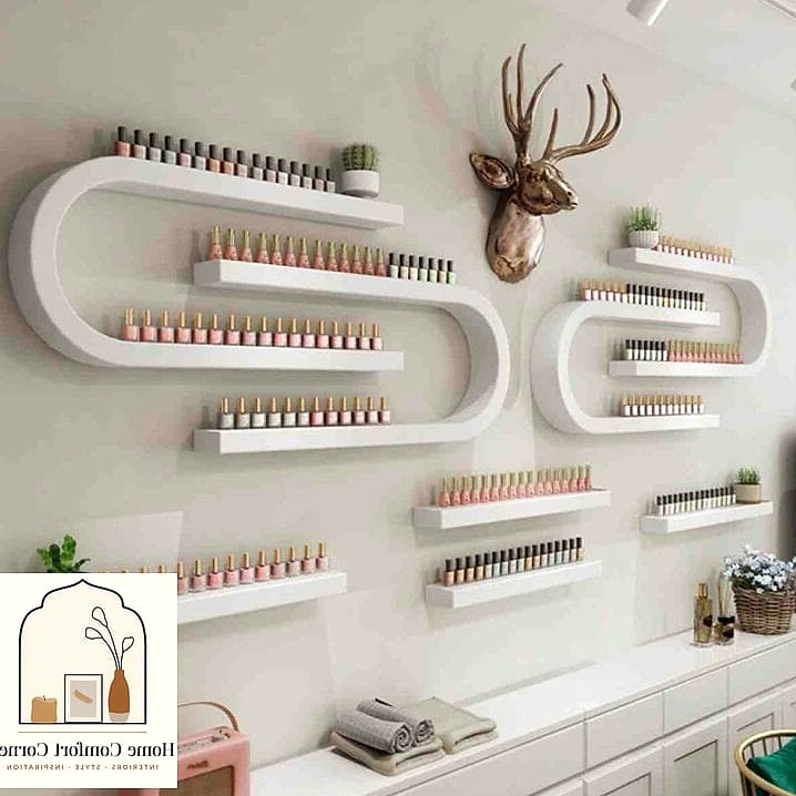 15 Nail Room Decor Ideas Ideas That Are Both Stylish and Practical 5 Floating Shelves for Display and Function