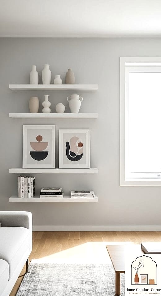 Floating Shelves With Breathing Room