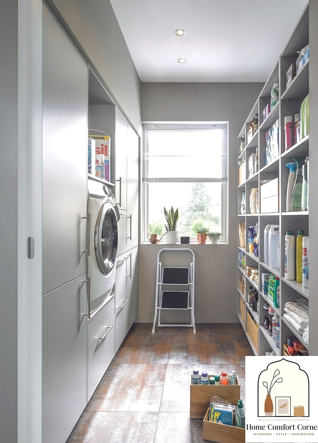 Floor-to-Ceiling Cabinetry for a Streamlined Look