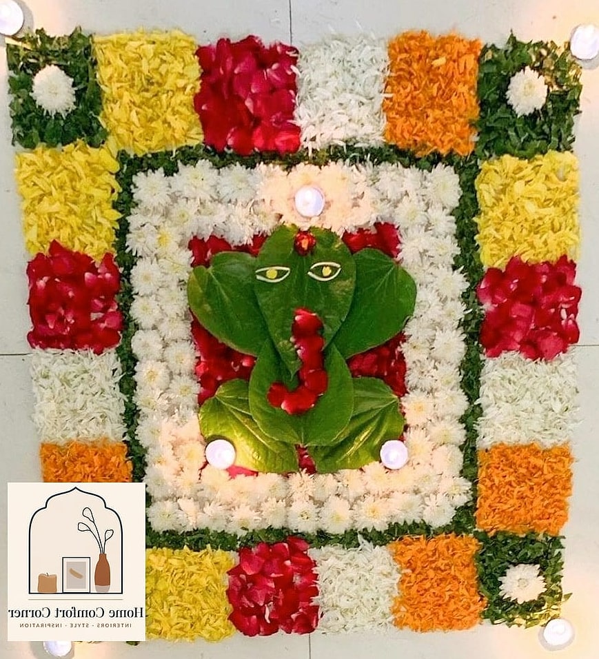 Floral Rangoli Wall Hanging