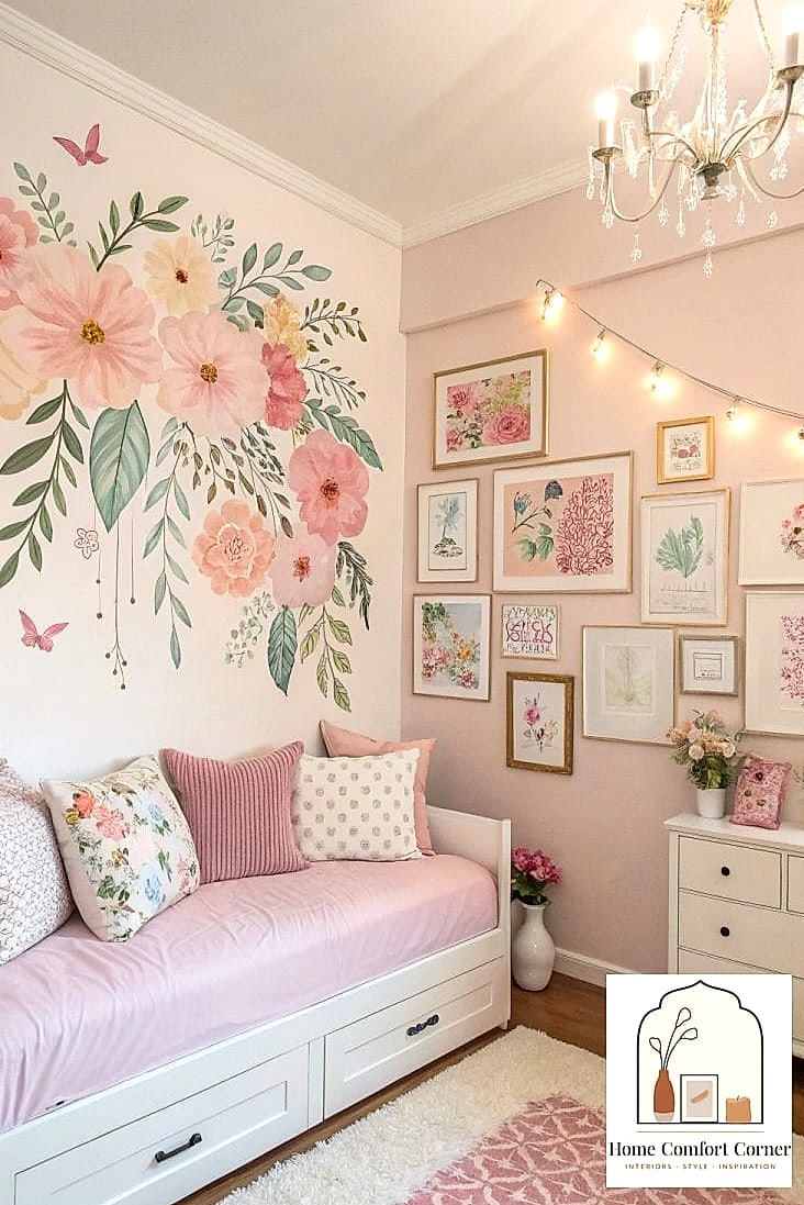 Floral Wallpaper Feature Wall