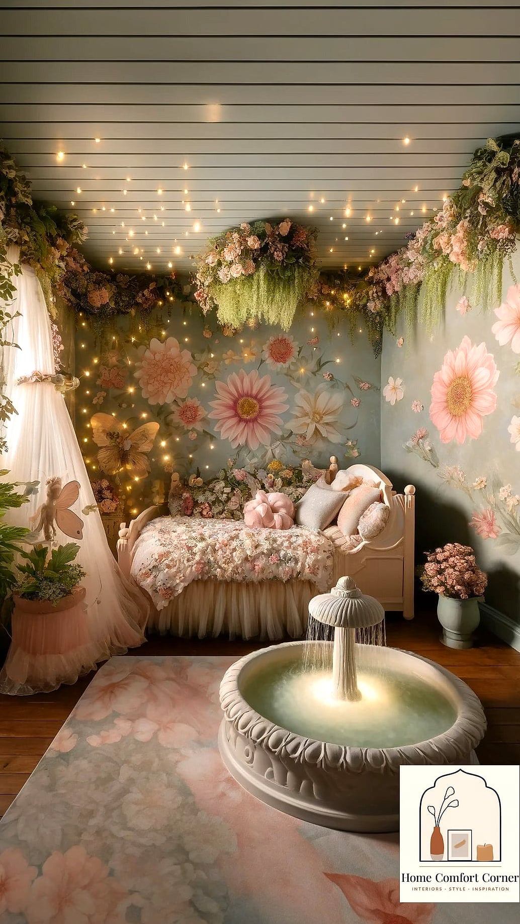 Floral Wallpaper Accent