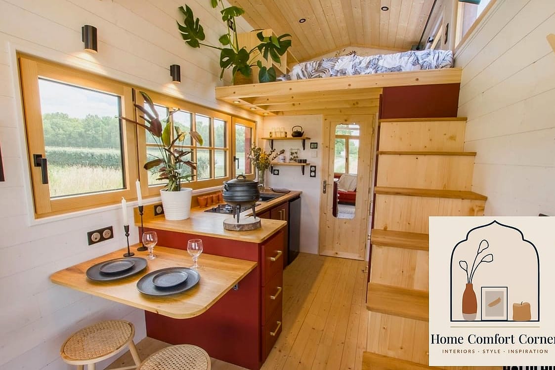 15 Tiny Room Ideas Ideas From Homes We Absolutely Love 6 A Fold-Down Desk for Multi-Use Rooms