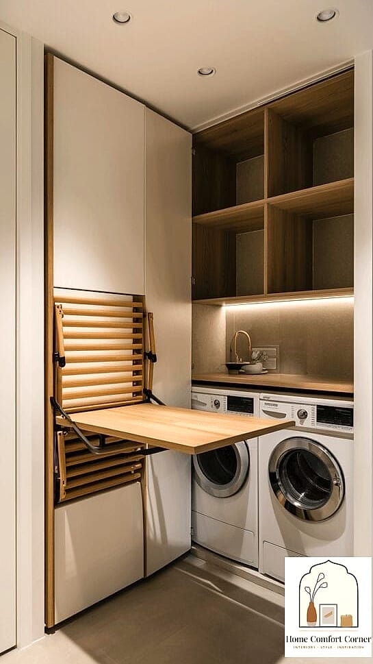 20 Wash Room Ideas Laundry Ideas to Upgrade Your Home This Weekend 4 A Fold-Down Drying Rack