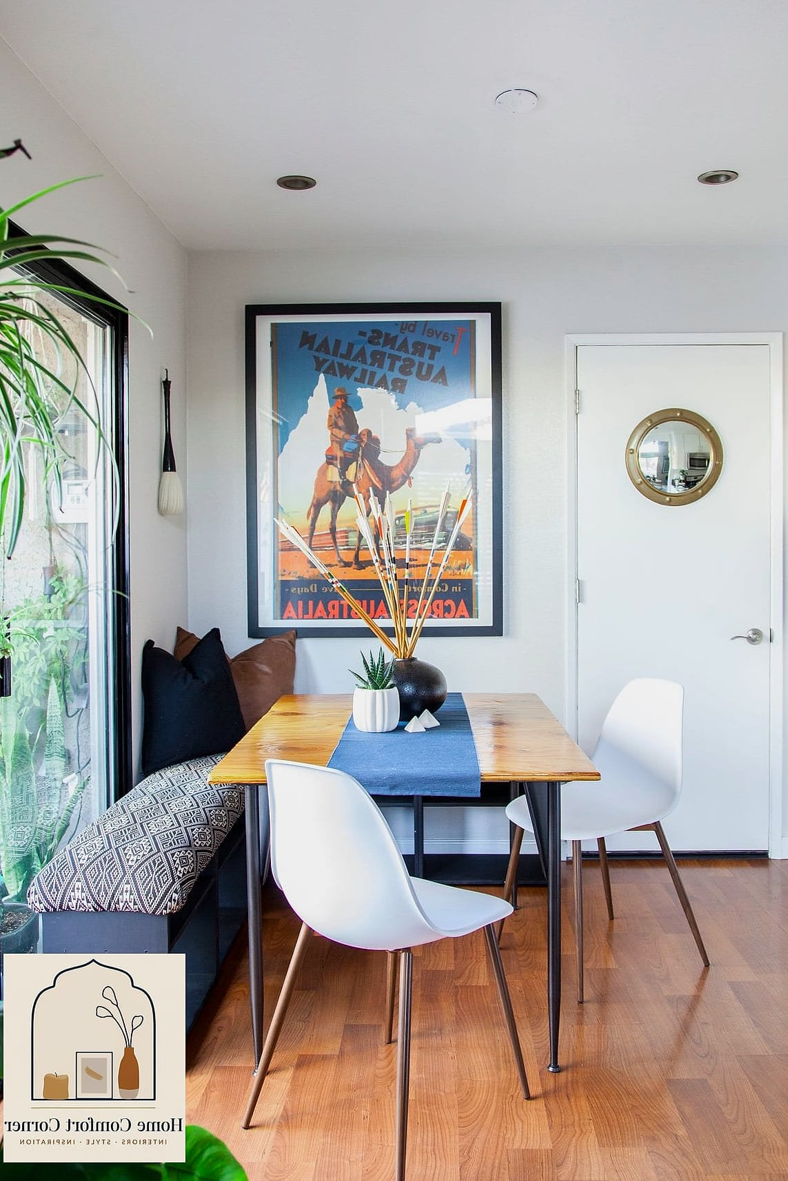 Go with a Fold-Flat Dining Table Mounted to the Wall