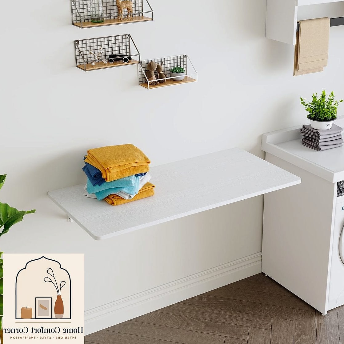 A Fold-Out Table Attached to the Wall