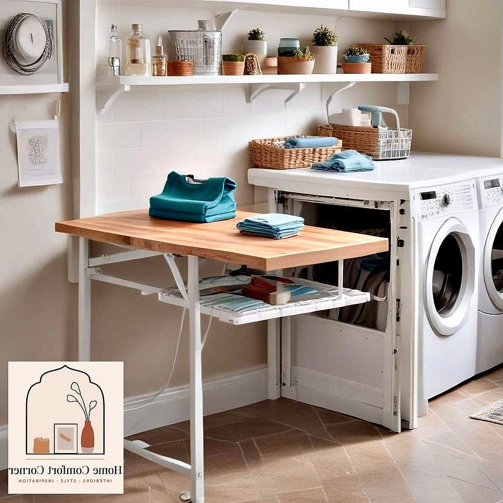 Fold-Out Table for Extra Folding Space