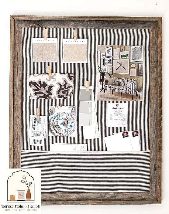 Framed Cork Strips for a Statement Memo Board