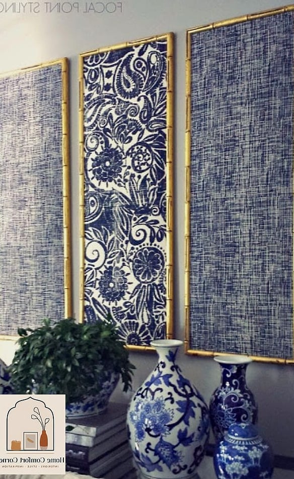 27 Stunning Cheap Room Decor Ideas for Every Budget 20 Frame Fabric Scraps or Wallpaper Samples