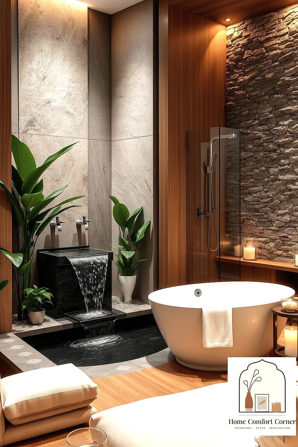Freestanding Bathtub Tray with Bath Accessories