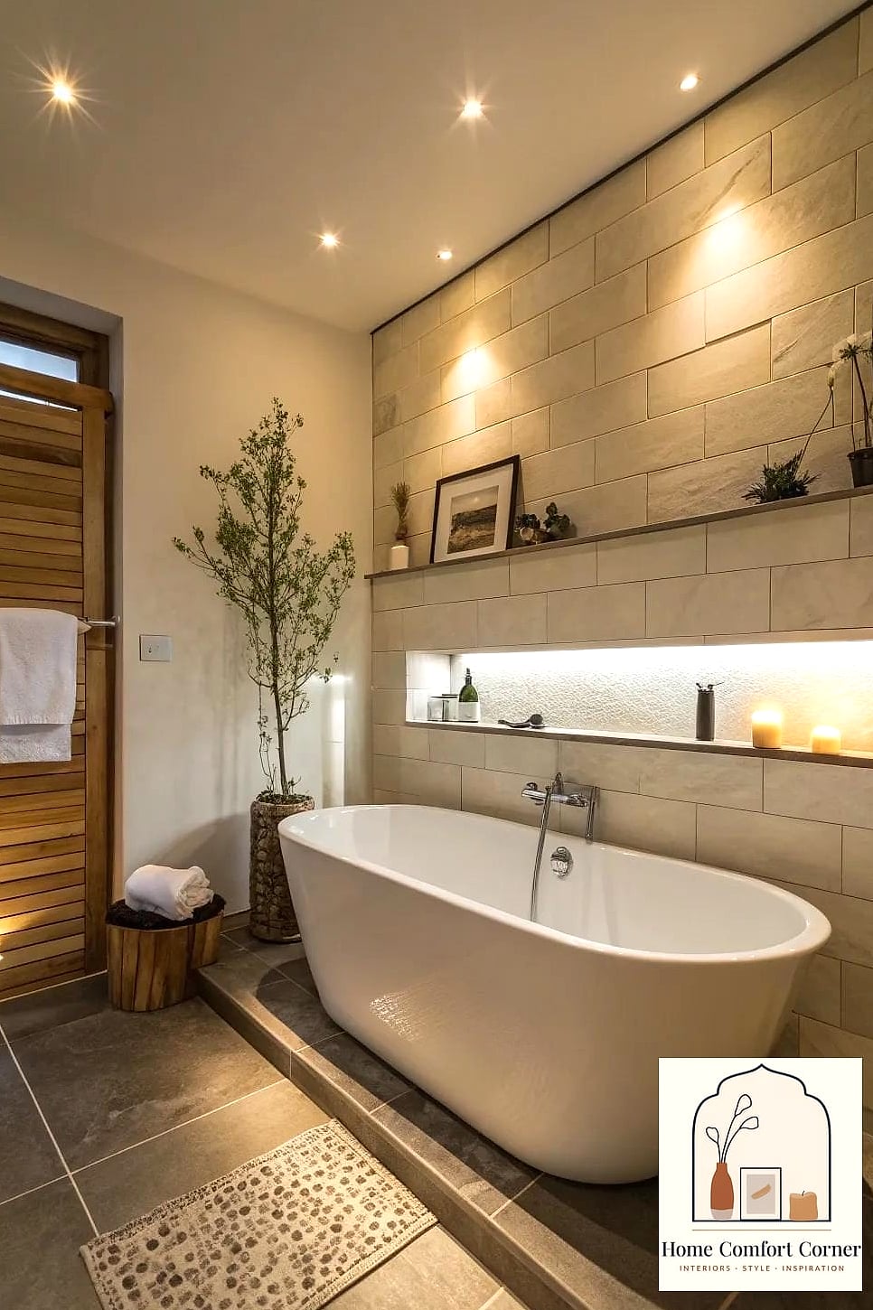 A Freestanding Soaking Tub