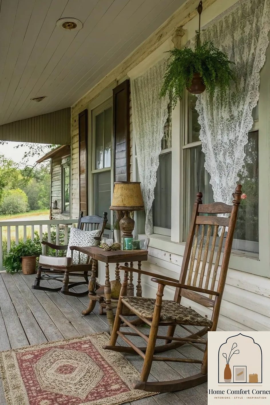 22 Country Farmhouse Decor Ideas to Upgrade Your Home This Weekend 18 Front Porch Rocking Chairs