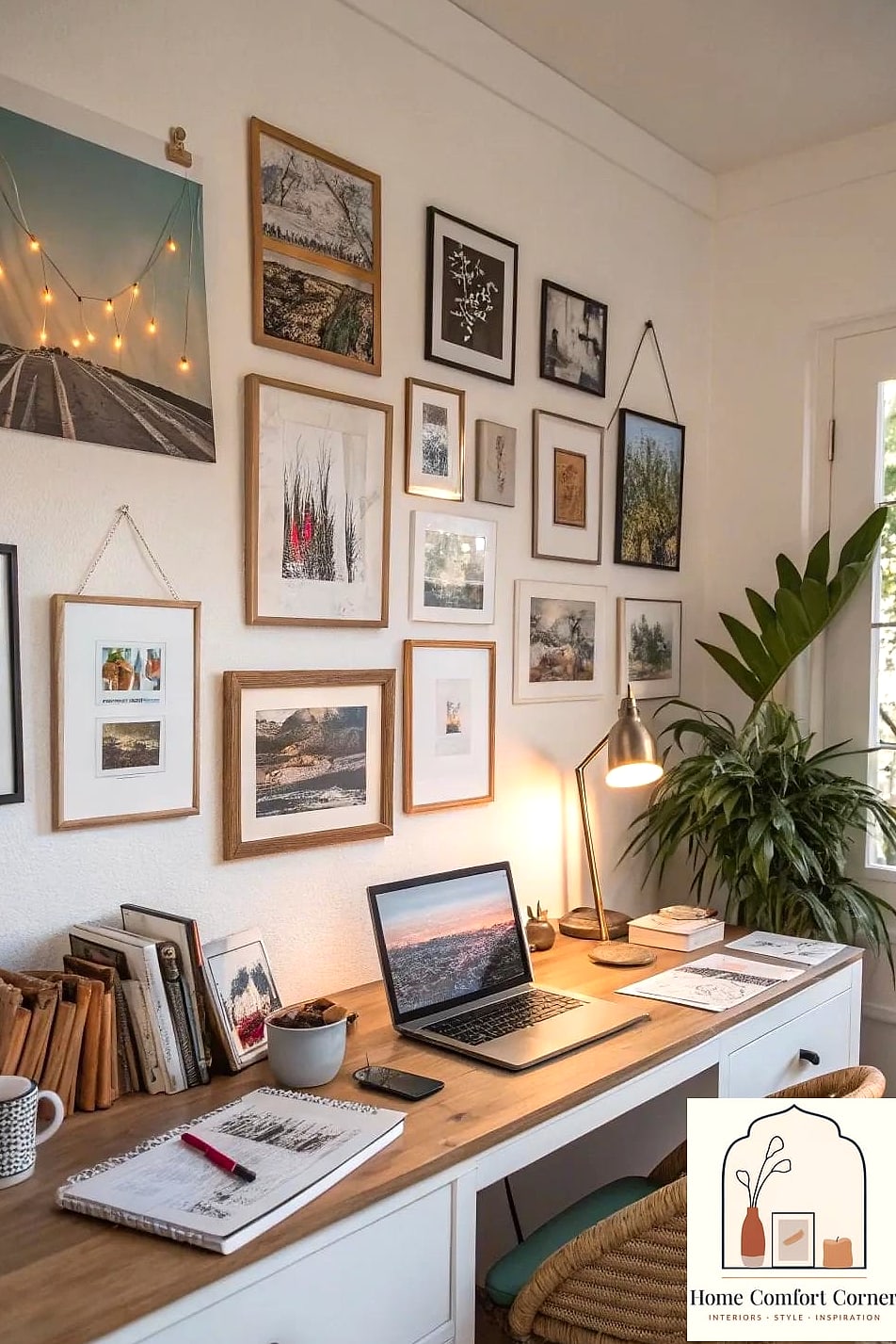 A Gallery of Framed Botanical or Line Art Prints