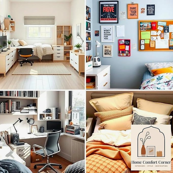 15 Student Room Decor Ideas Inspiration Boards You'll Want to Copy 11 A Gallery of Framed Prints Instead of Posters