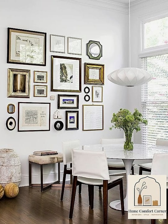 A Gallery Wall Above the Buffet