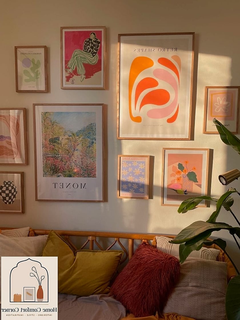 Gallery Wall of Textiles Instead of Art