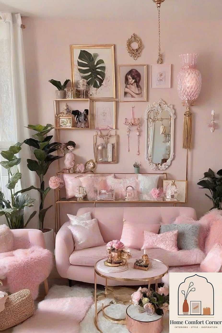 Gallery Wall of Feminine Art Prints