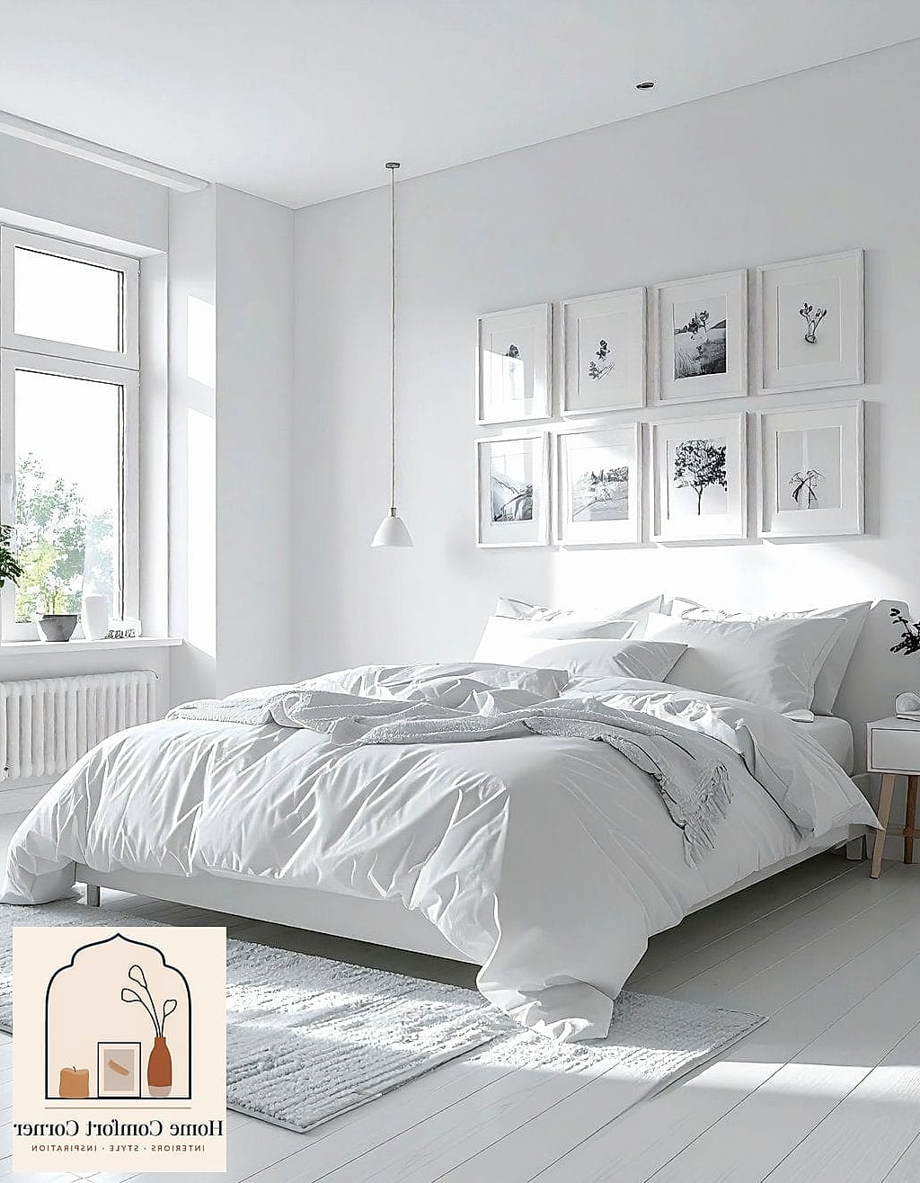 19 White Room Decor Ideas That Will Transform Your Space 8 Gallery Wall in White Frames