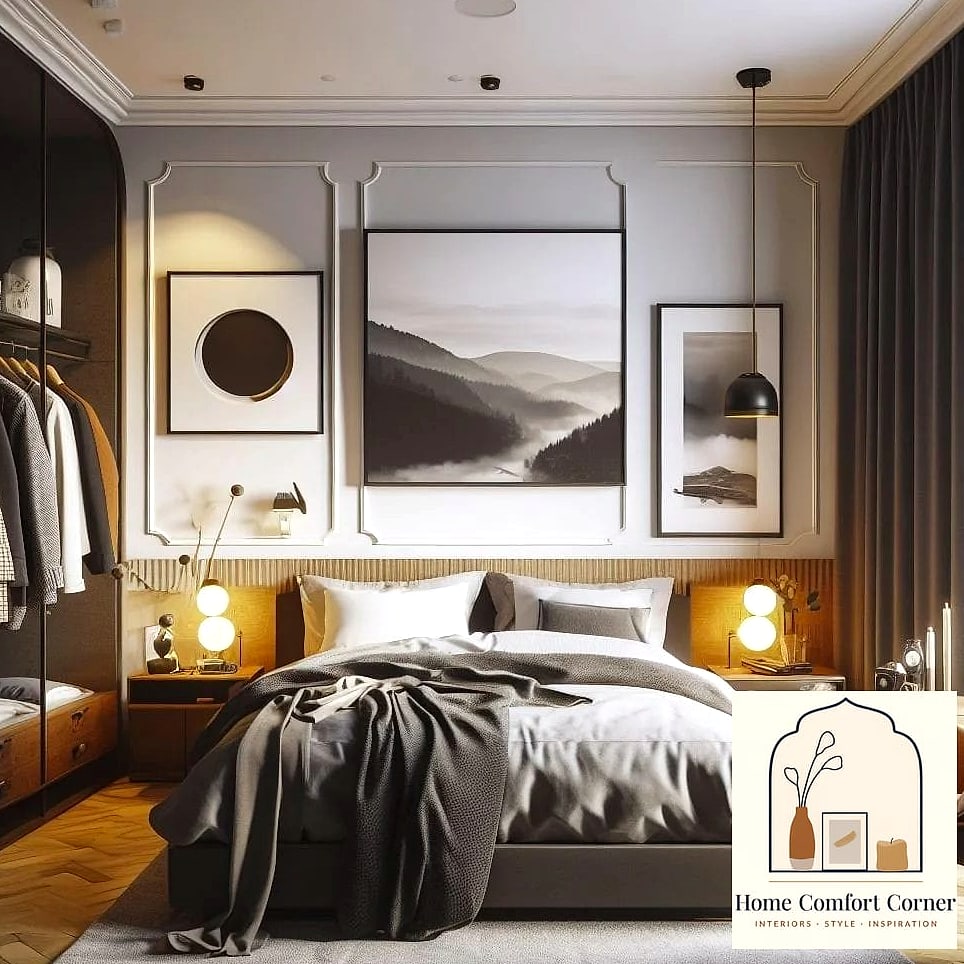 21 Stunning Mens Room Decor Ideas for Every Budget 5 Gallery Wall of Black and White Photography
