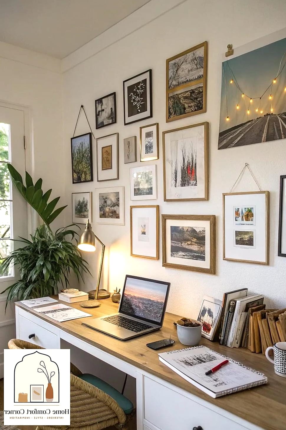 A Gallery Wall of Mixed Art and Memories