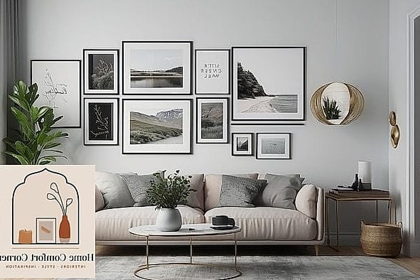 Gallery Wall Around the Screen