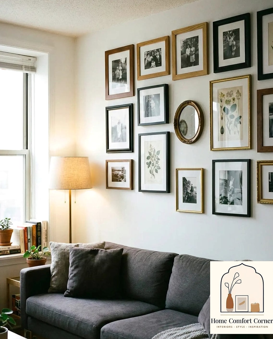 Gallery Wall with Mixed Frames