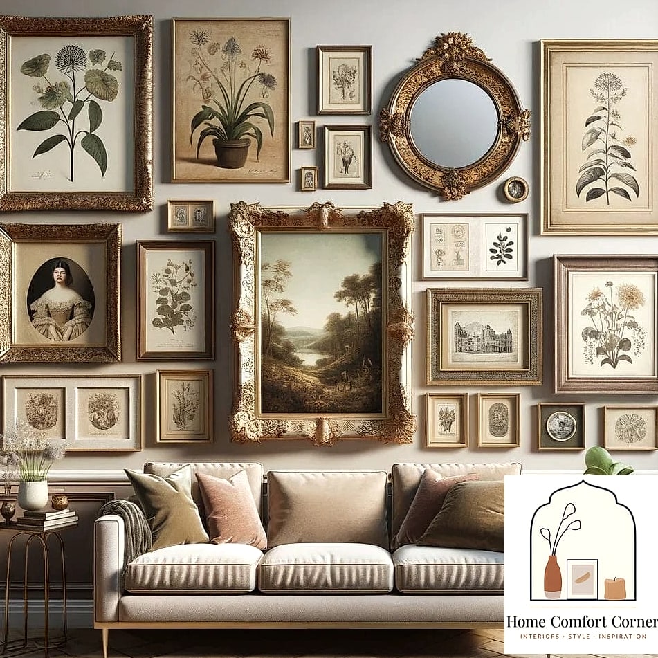 27 Classic Room Decor Ideas That Will Transform Your Space 9 A Gallery Wall of Framed Art