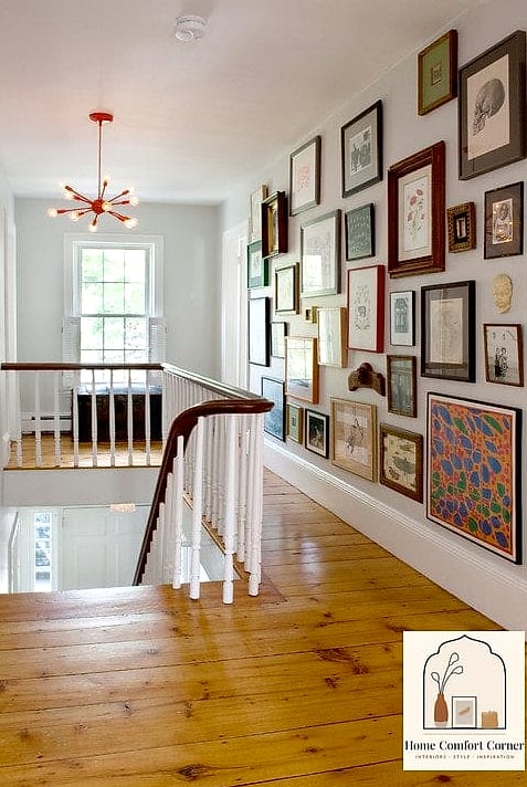 Gallery Wall with Mixed Frame Styles