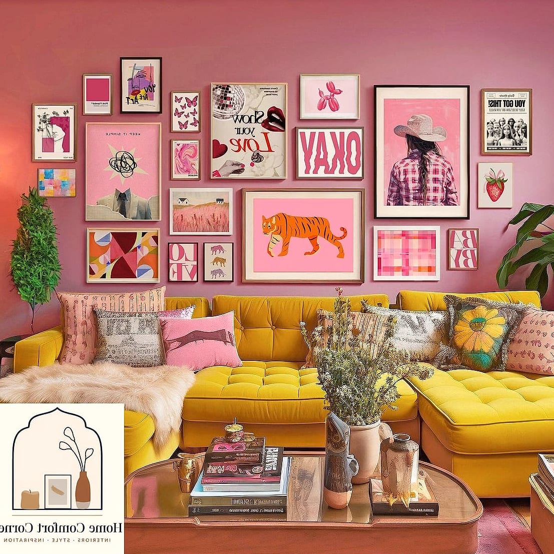 Gallery Wall of Album Covers