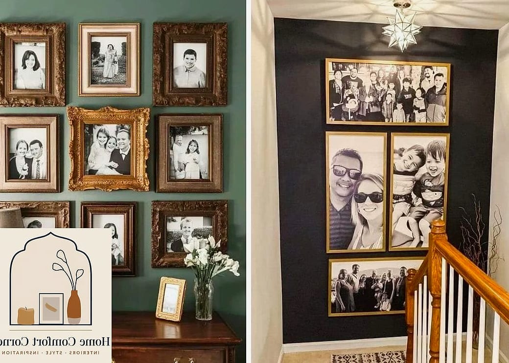A Gallery Wall With Mixed Frame Sizes