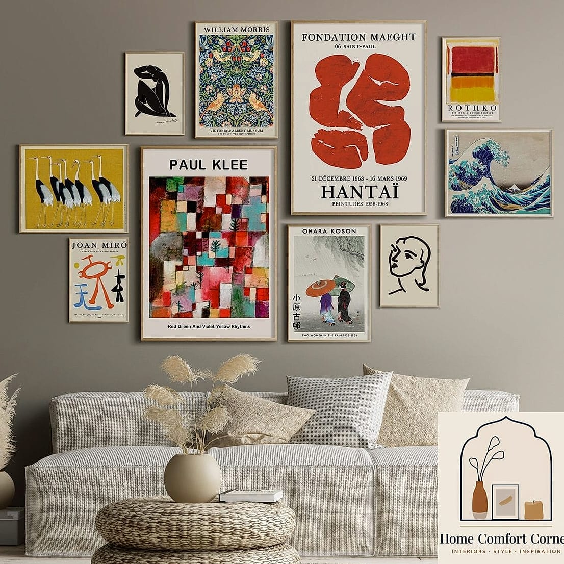 20 Aesthetic Room Decor Ideas Inspiration Boards You'll Want to Copy 3 Gallery Wall With Mismatched Frames