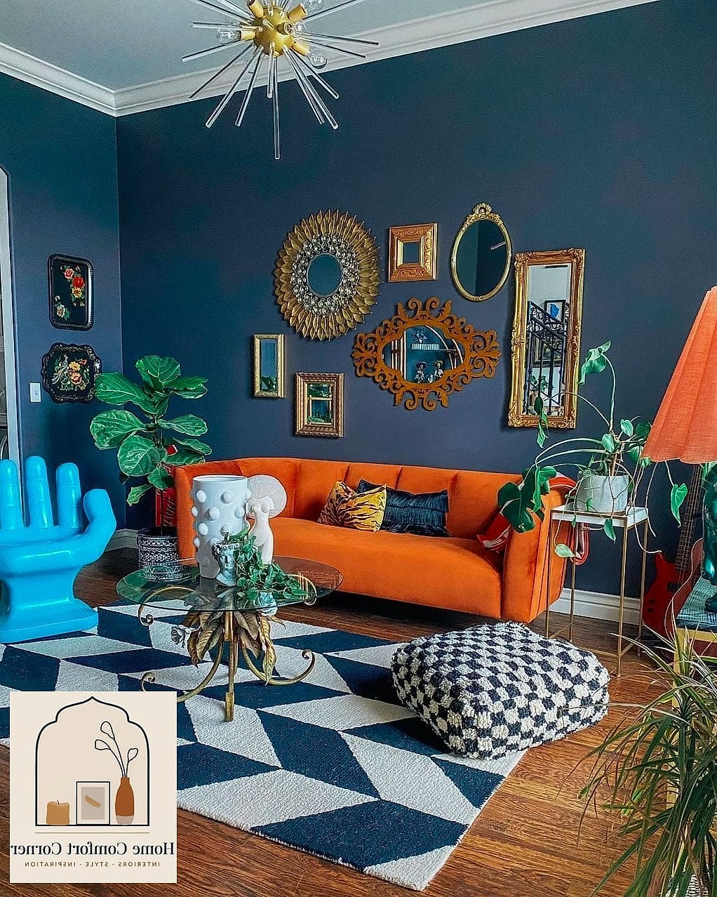 A Gallery Wall of Mismatched Mirrors