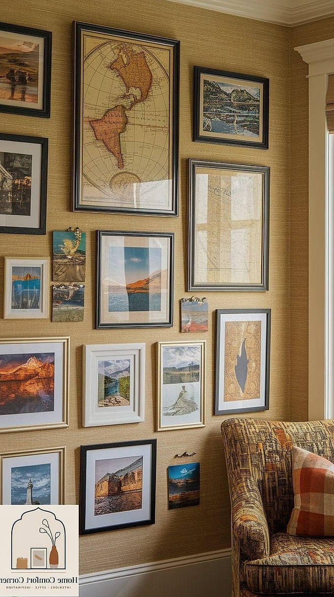 Gallery Wall with Mixed Frames