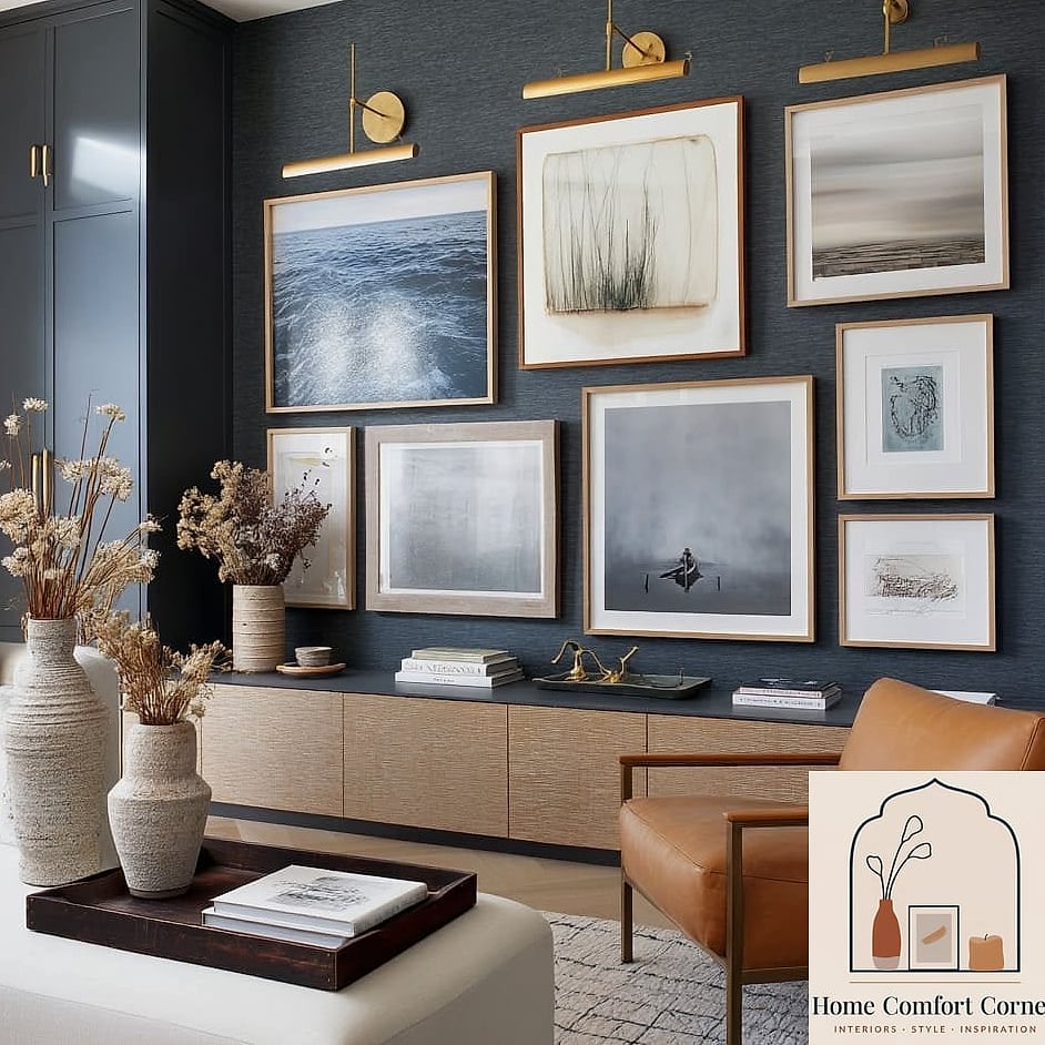 Gallery Walls with Mixed Frame Sizes