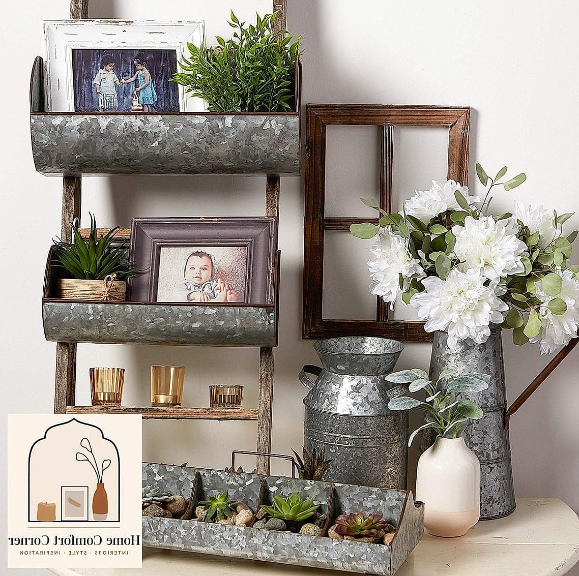 14 Beautiful Vintage Farmhouse Decor Inspiration Photos Worth Saving 5 Galvanized Metal Accents