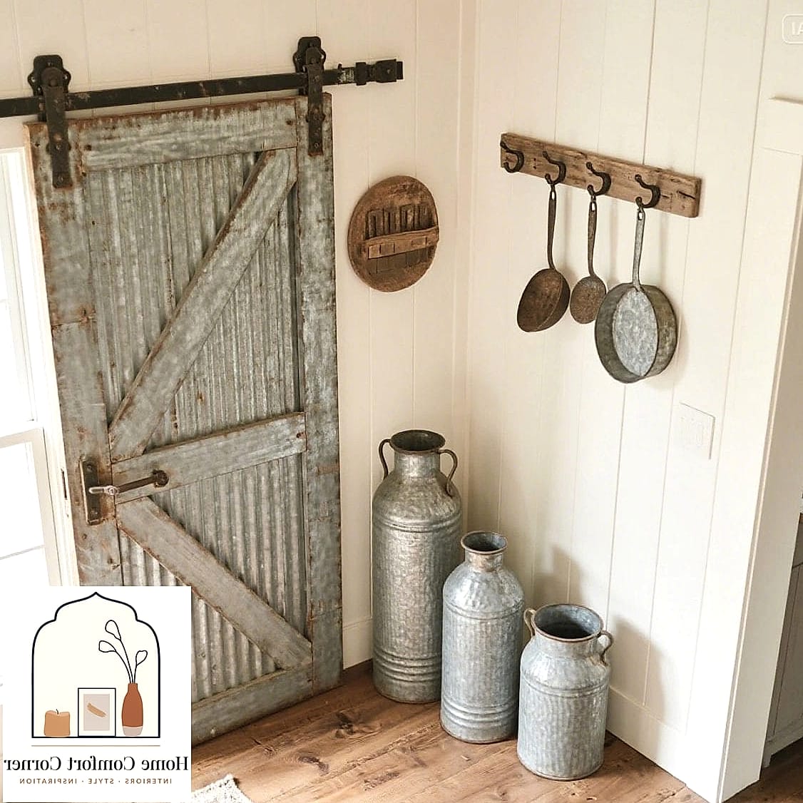 22 Country Farmhouse Decor Ideas to Upgrade Your Home This Weekend 7 Galvanized Metal Accents