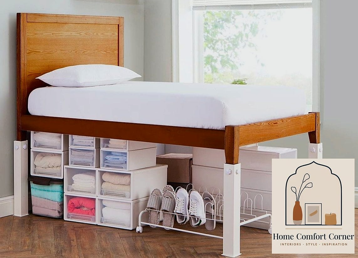 Get a Bed Riser Set for Extra Storage