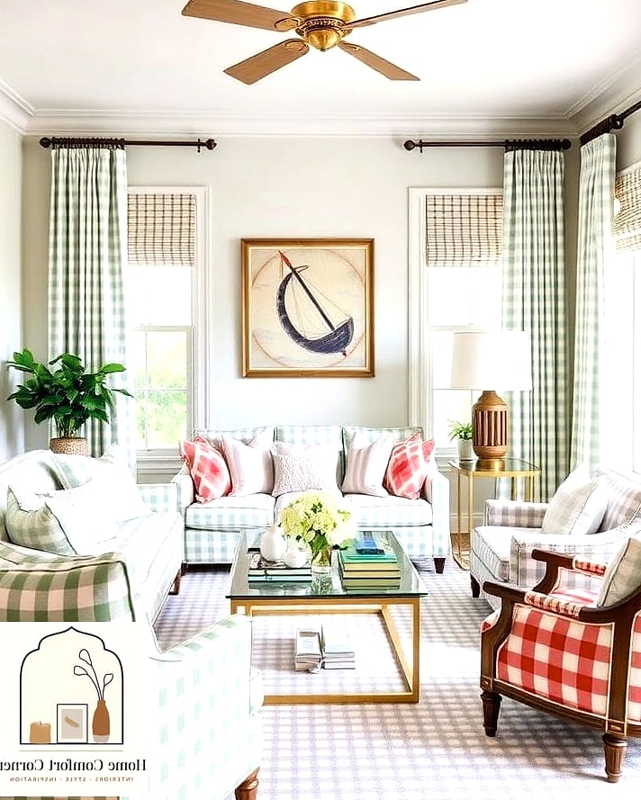 Gingham Curtains