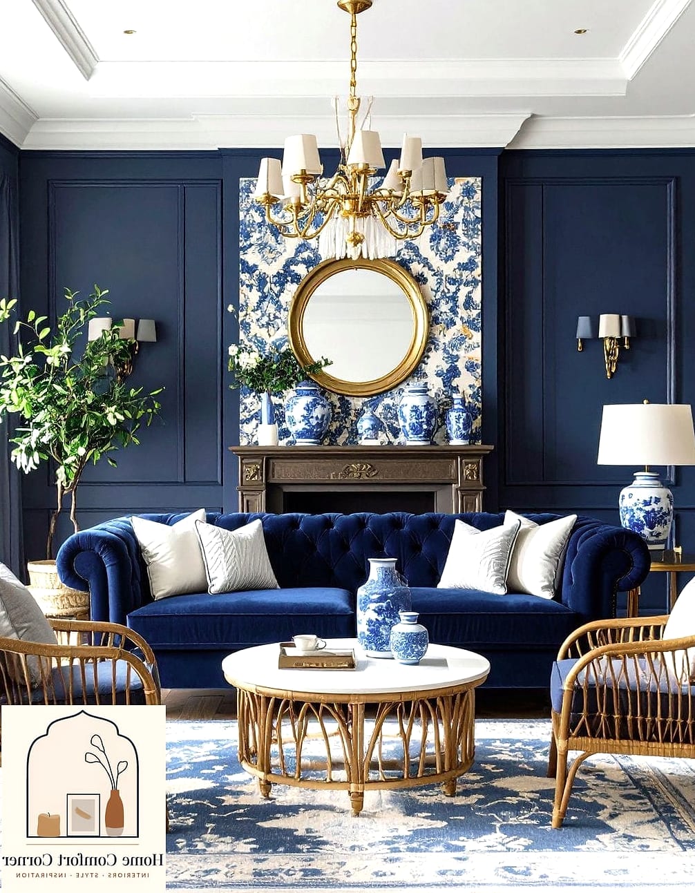 Grandmillennial Living Room